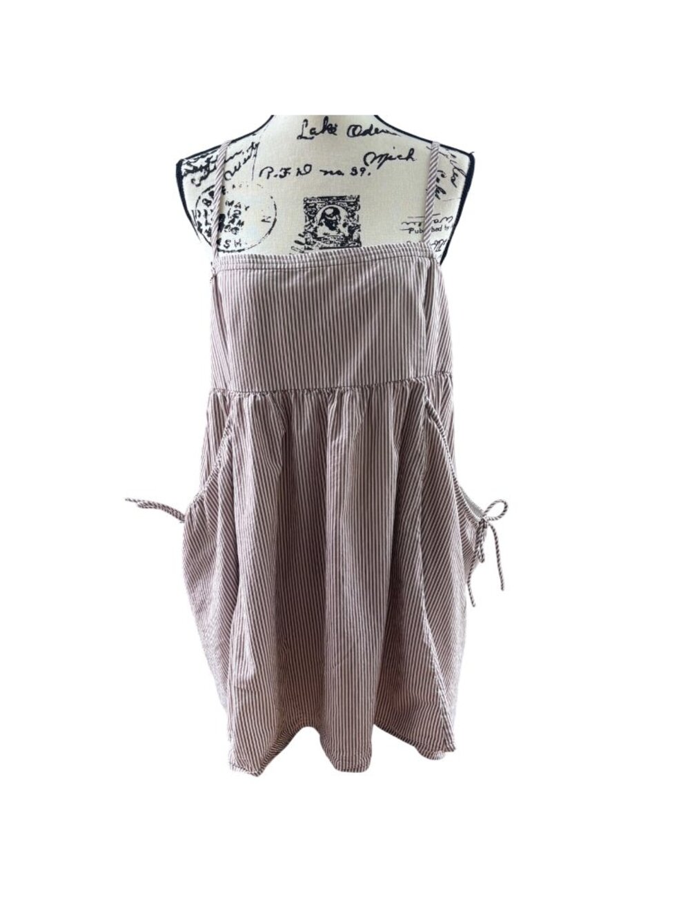 Lucky Brand Women's Smock Oversized Dress Jumper Size XL 100% Cotton Lined Brown